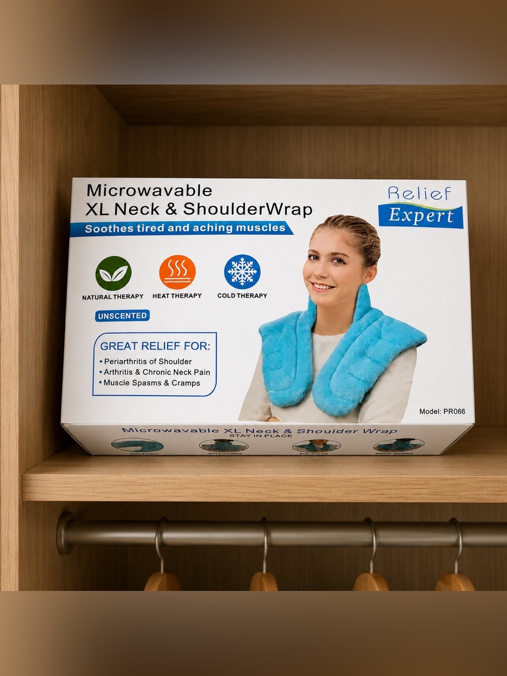 Relief Expert Microwavable XL Neck and Shoulder Wrap
